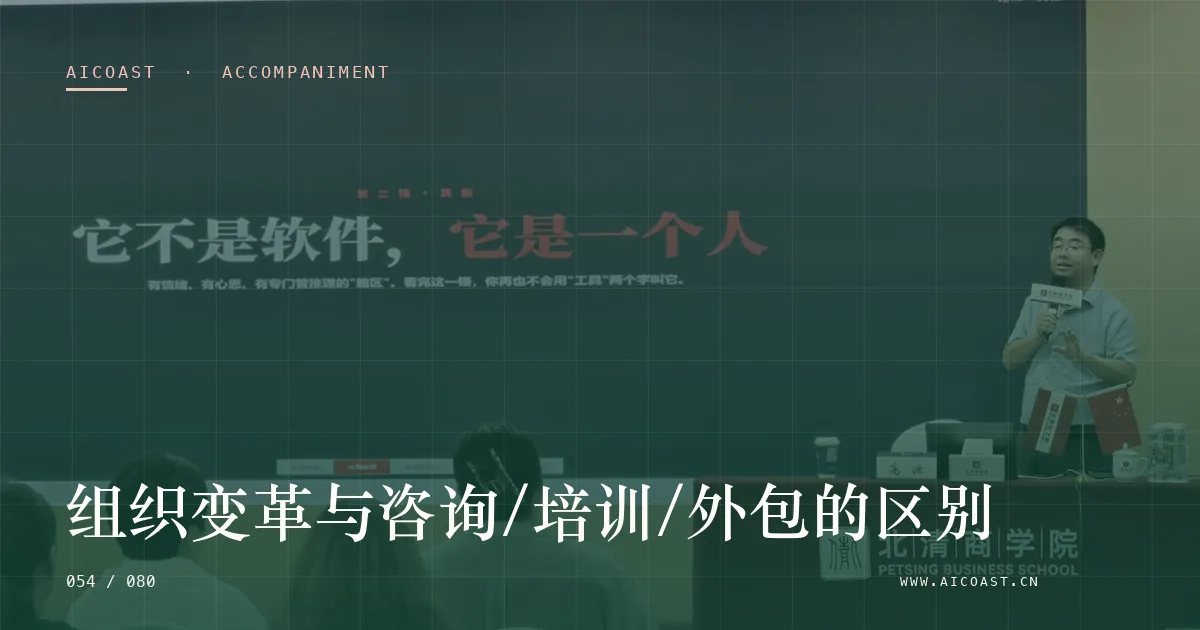 文章封面:组织变革与咨询/培训/外包的区别(陪跑、转型与能力转移类目)