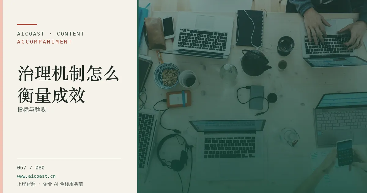 文章封面：治理机制怎么衡量成效：指标与验收（陪跑、转型与能力转移类目）