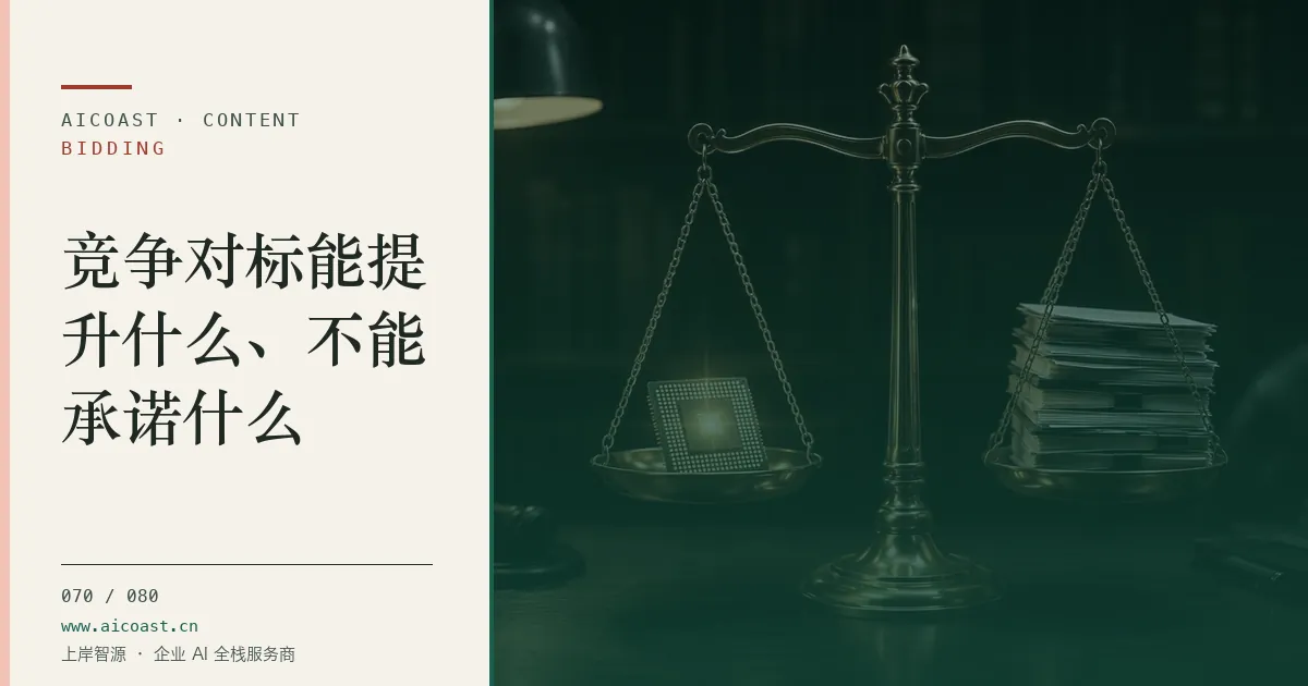 文章封面：竞争对标能提升什么、不能承诺什么（招投标 AI类目）