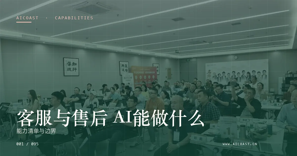 客服与售后 AI主题文章封面（能力、岗位与硅基员工类目，第 1 篇）