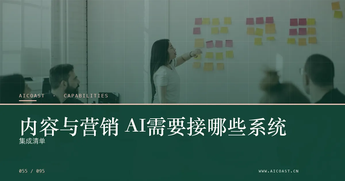 文章封面：内容与营销 AI需要接哪些系统：集成清单（能力、岗位与硅基员工类目）