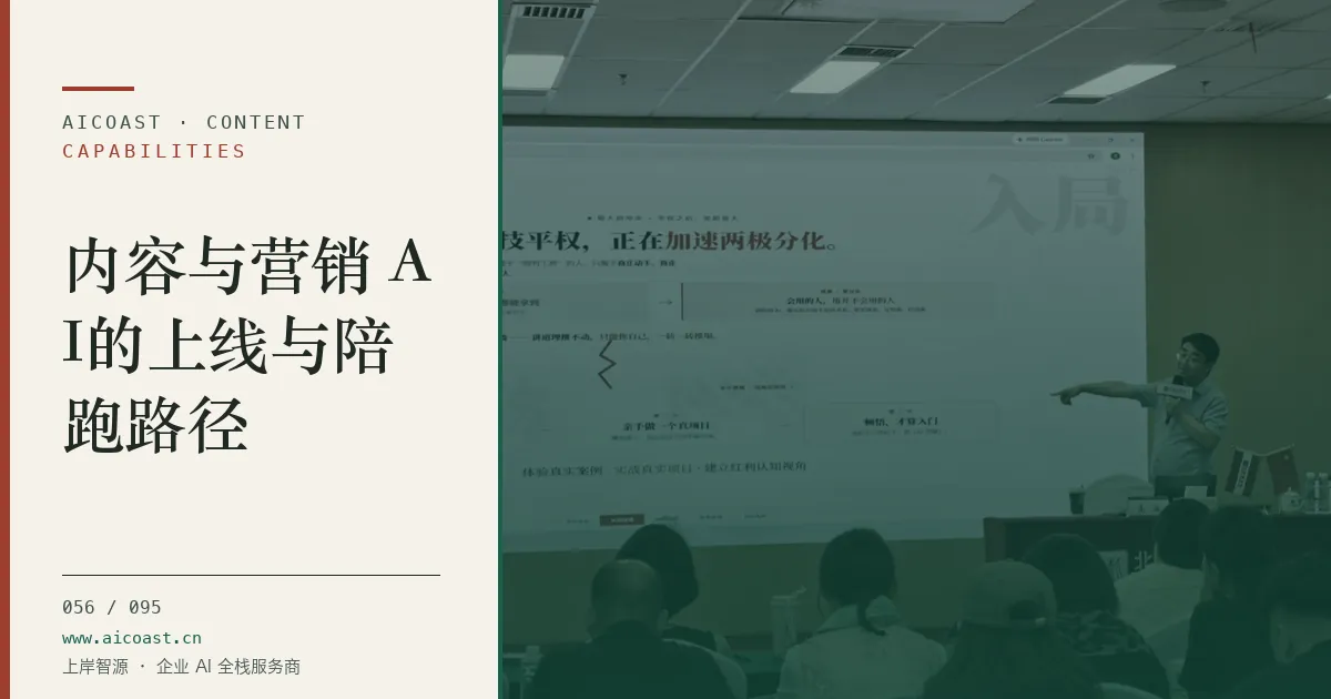 文章封面：内容与营销 AI的上线与陪跑路径（能力、岗位与硅基员工类目）