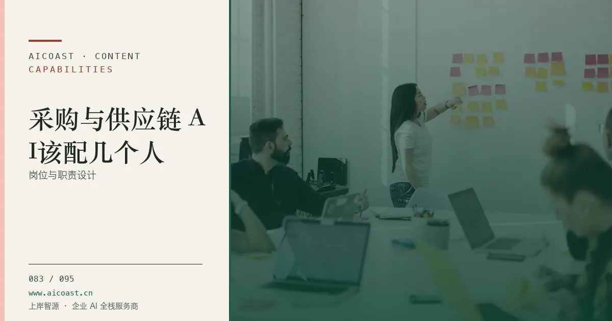 文章封面：采购与供应链 AI该配几个人：岗位与职责设计（能力、岗位与硅基员工类目）