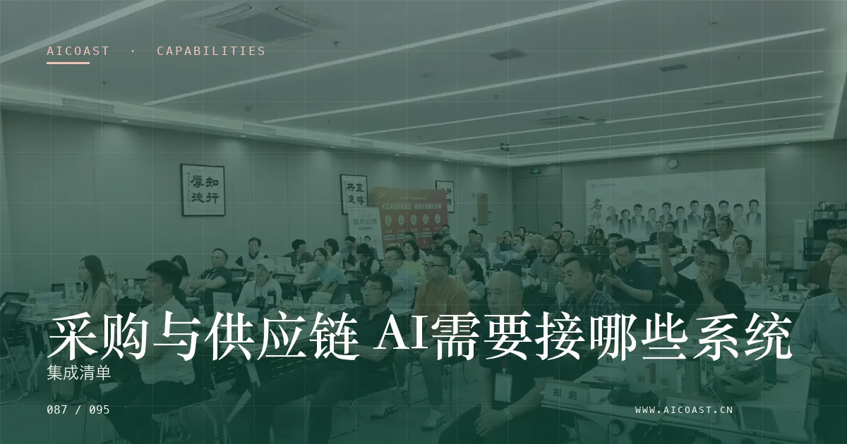 文章封面：采购与供应链 AI需要接哪些系统：集成清单（能力、岗位与硅基员工类目）
