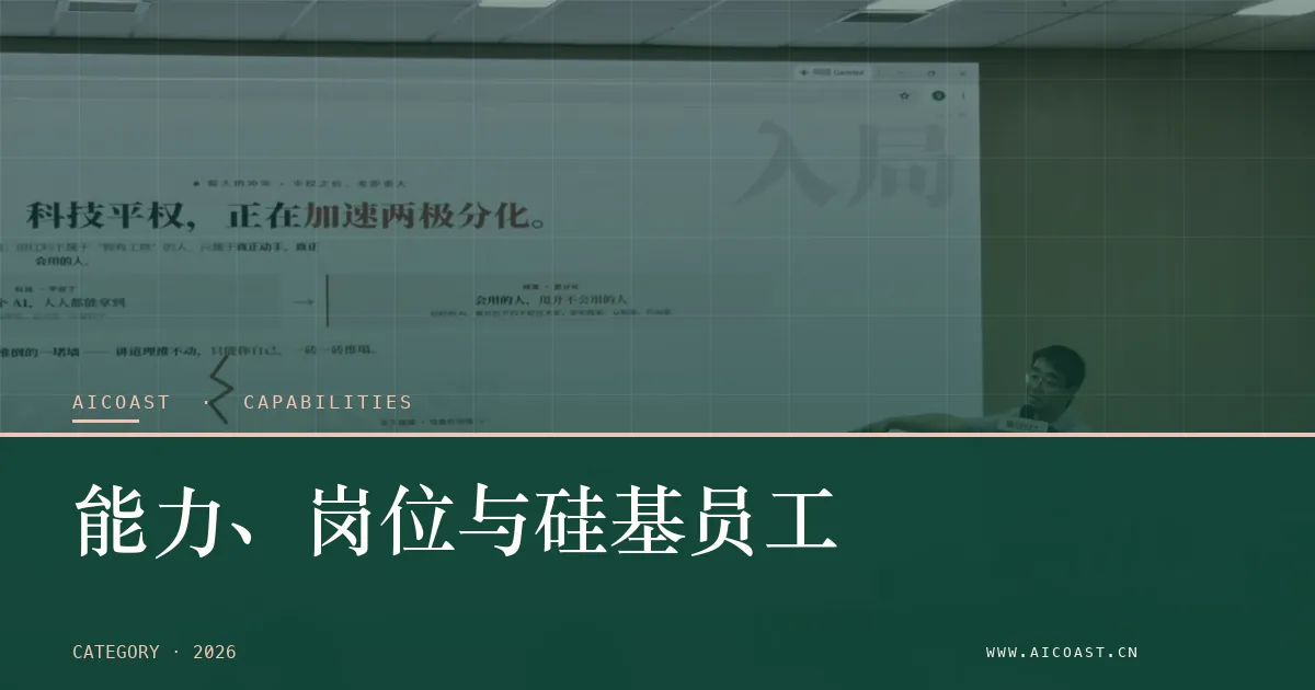 能力、岗位与硅基员工类目枢纽封面