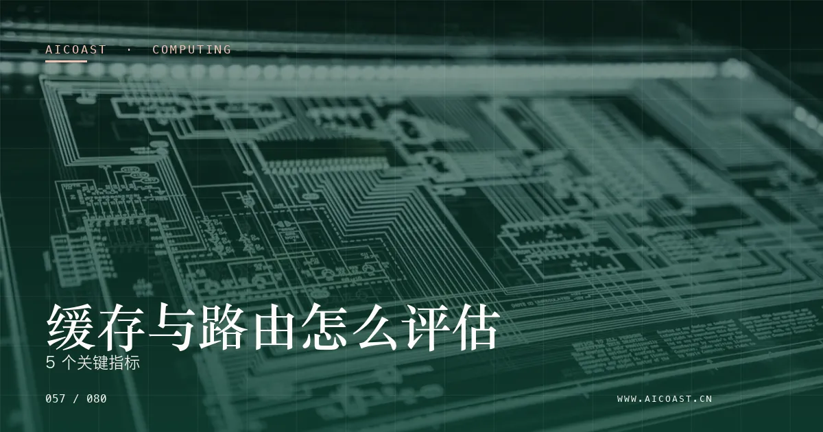 文章封面：缓存与路由怎么评估：5 个关键指标（算力、私有化与成本类目）