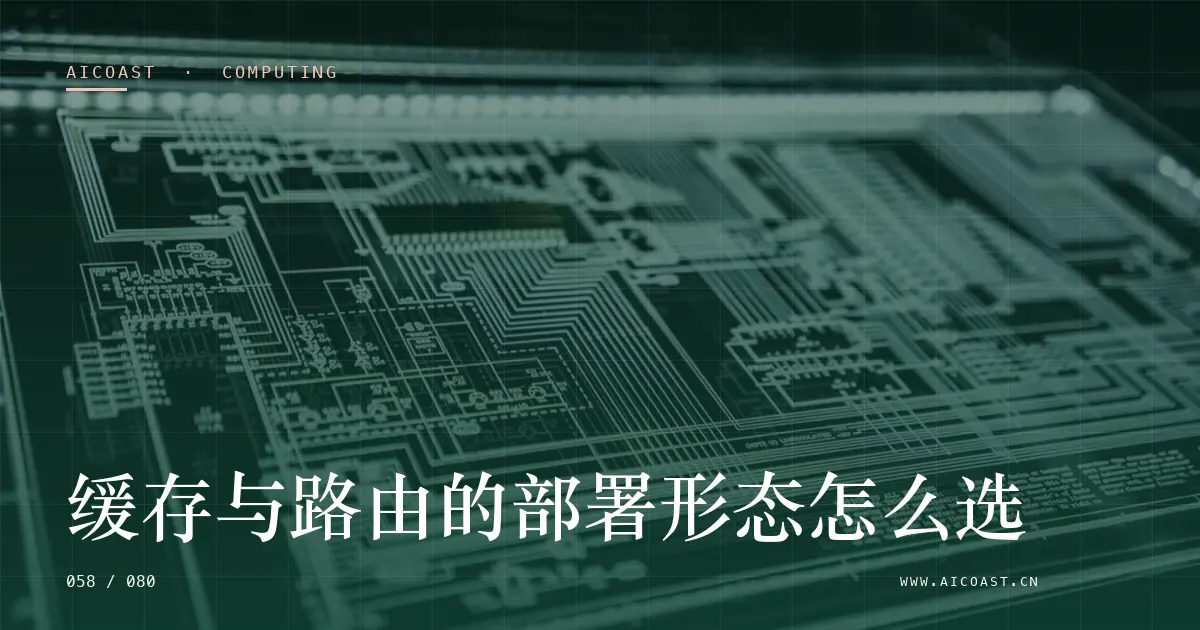 文章封面：缓存与路由的部署形态怎么选（算力、私有化与成本类目）