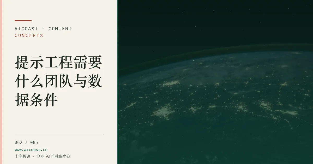 文章封面：提示工程需要什么团队与数据条件（AI 基础与概念类目）