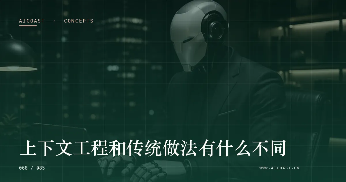 文章封面：上下文工程和传统做法有什么不同（AI 基础与概念类目）