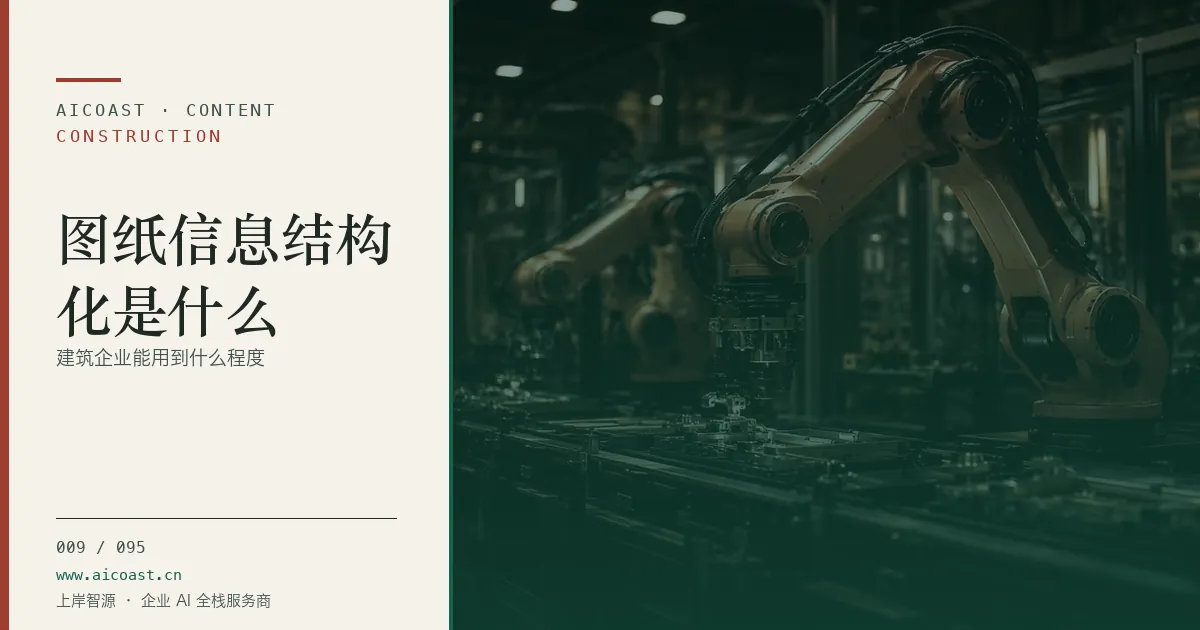 文章封面：图纸信息结构化是什么：建筑企业能用到什么程度（建筑行业 AI类目）