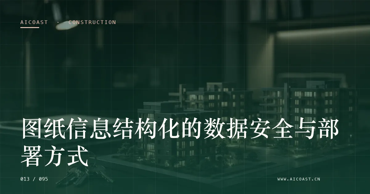 文章封面：图纸信息结构化的数据安全与部署方式（建筑行业 AI类目）