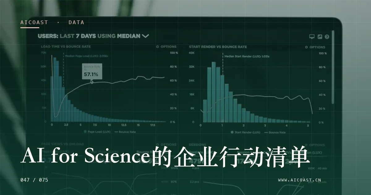 文章封面：AI for Science的企业行动清单（数据、趋势与行业观察类目）