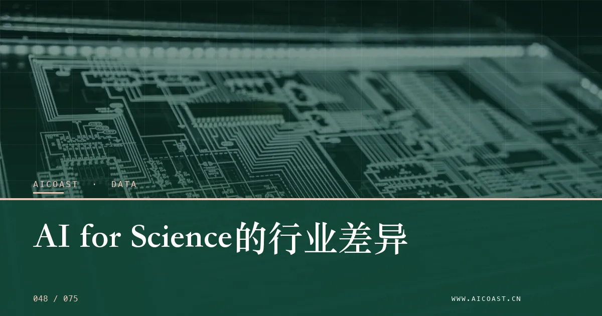 文章封面：AI for Science的行业差异（数据、趋势与行业观察类目）