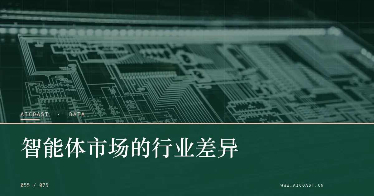 文章封面：智能体市场的行业差异（数据、趋势与行业观察类目）