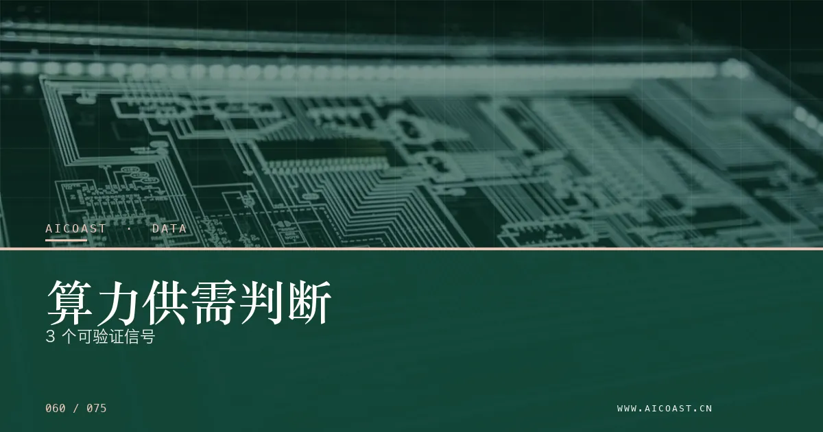 文章封面：算力供需判断：3 个可验证信号（数据、趋势与行业观察类目）