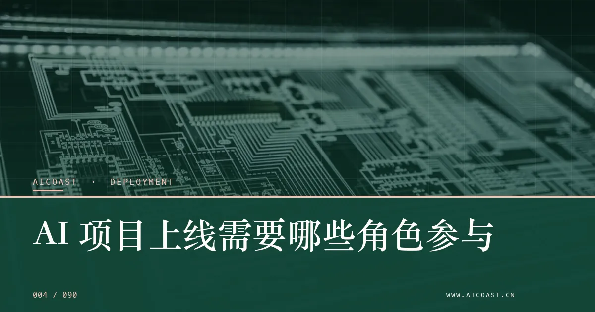 文章封面：AI 项目上线需要哪些角色参与（部署、实施与验收类目）