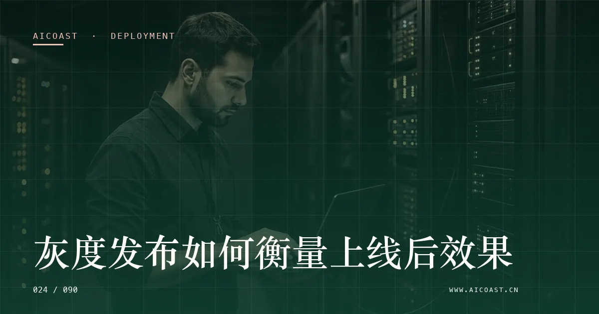 文章封面：灰度发布如何衡量上线后效果（部署、实施与验收类目）