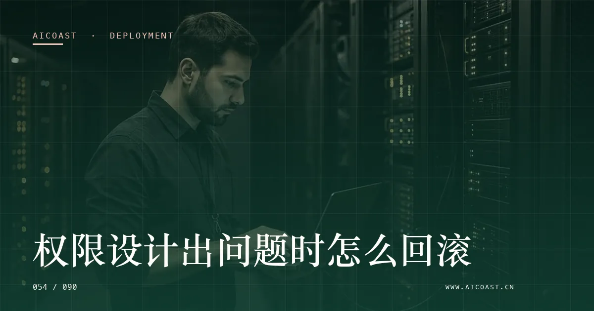文章封面：权限设计出问题时怎么回滚（部署、实施与验收类目）