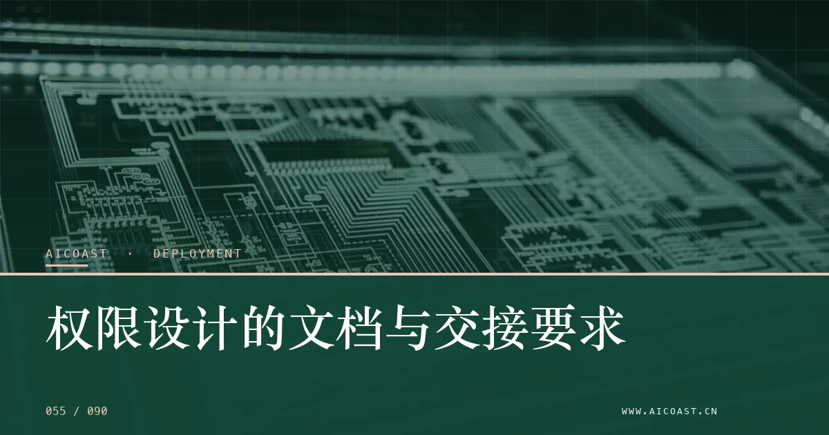 文章封面:权限设计的文档与交接要求(部署、实施与验收类目)