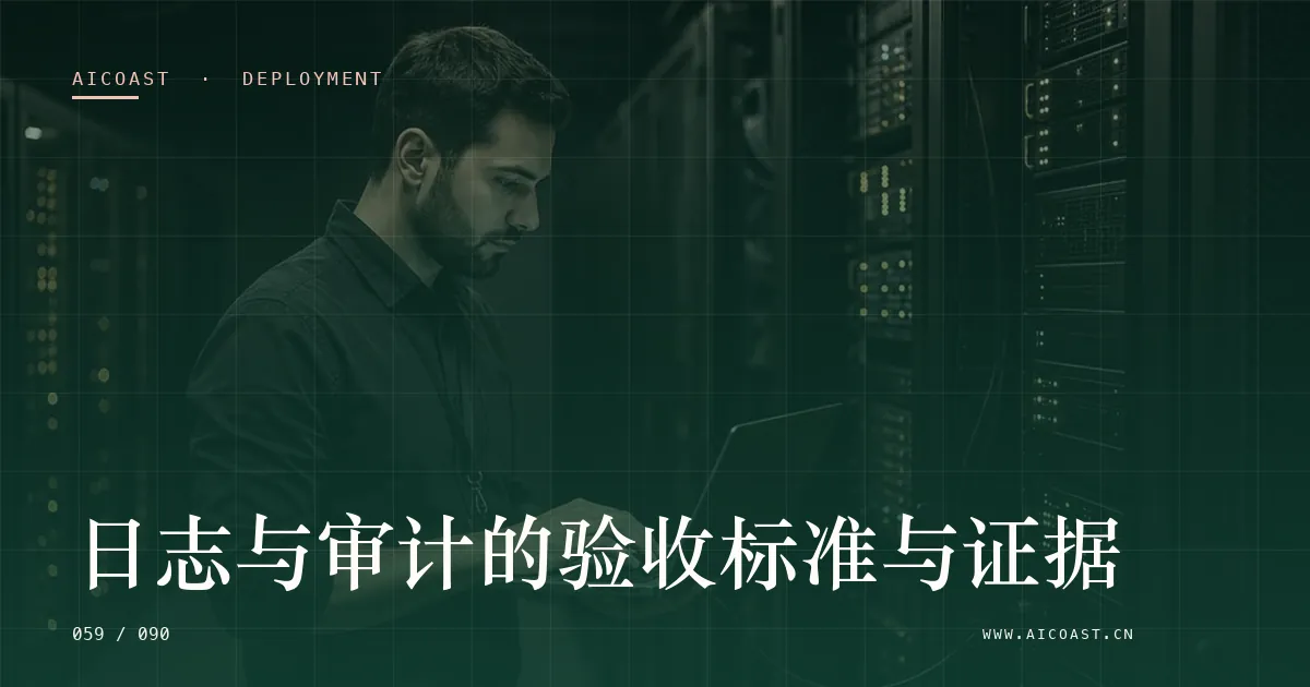 文章封面:日志与审计的验收标准与证据(部署、实施与验收类目)