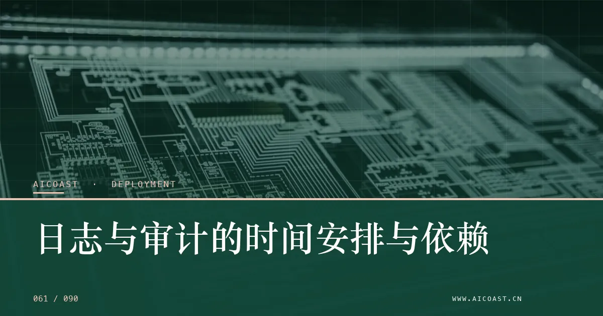 文章封面：日志与审计的时间安排与依赖（部署、实施与验收类目）