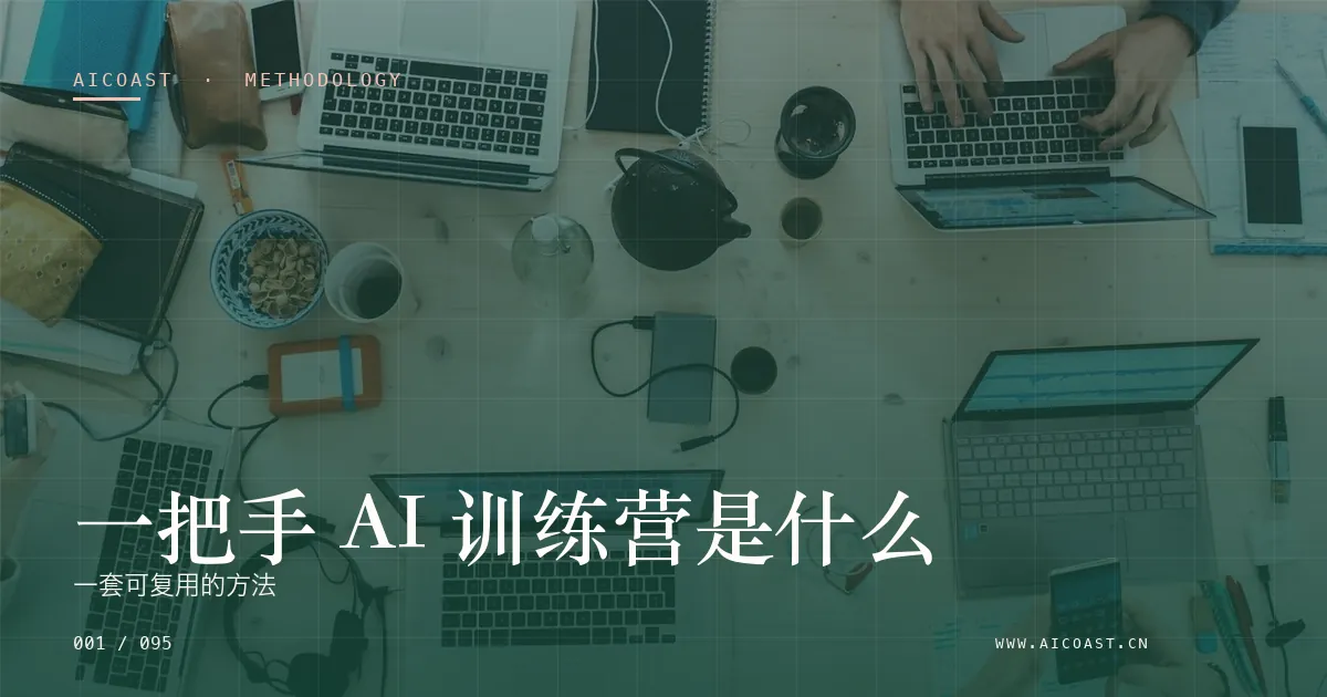 文章封面：一把手 AI 训练营是什么：一套可复用的方法（方法、团队与训练营类目）