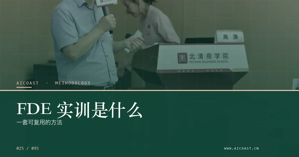 文章封面：FDE 实训是什么：一套可复用的方法（方法、团队与训练营类目）