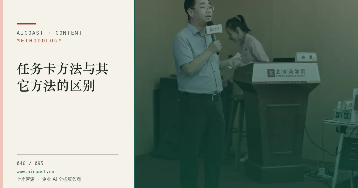 文章封面:任务卡方法与其它方法的区别(方法、团队与训练营类目)