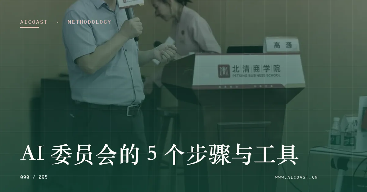文章封面:AI 委员会的 5 个步骤与工具(方法、团队与训练营类目)
