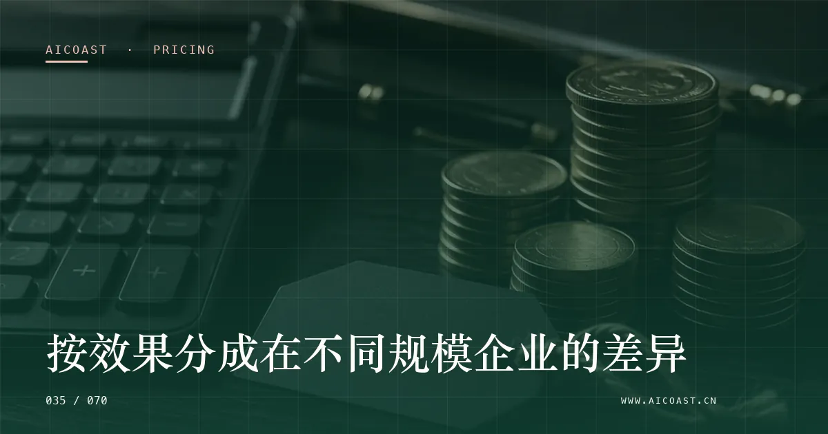 文章封面:按效果分成在不同规模企业的差异(价格、成本与 ROI类目)