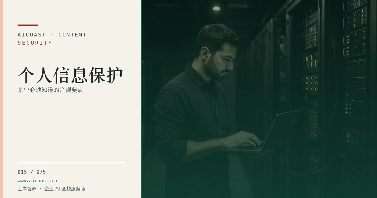 文章封面：个人信息保护：企业必须知道的合规要点（安全、合规与数据类目）
