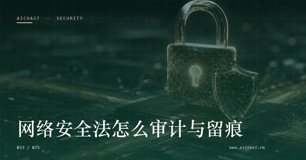 文章封面：网络安全法怎么审计与留痕（安全、合规与数据类目）