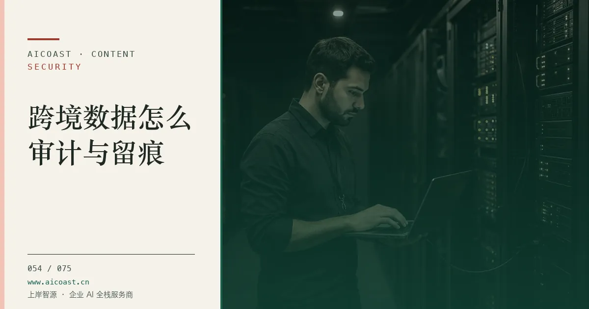 文章封面:跨境数据怎么审计与留痕(安全、合规与数据类目)