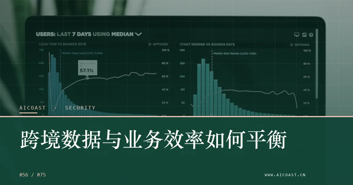文章封面：跨境数据与业务效率如何平衡（安全、合规与数据类目）