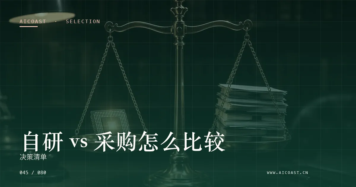 文章封面：自研 vs 采购怎么比较：决策清单（选型与对比类目）