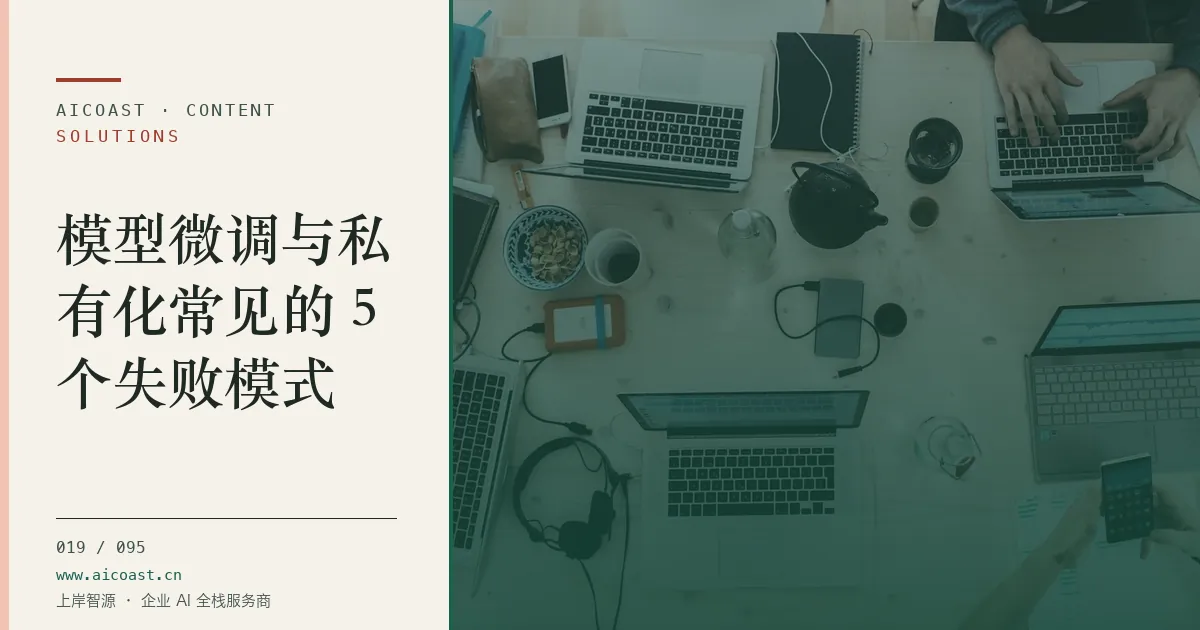 文章封面:模型微调与私有化常见的 5 个失败模式(解决方案与项目开发类目)
