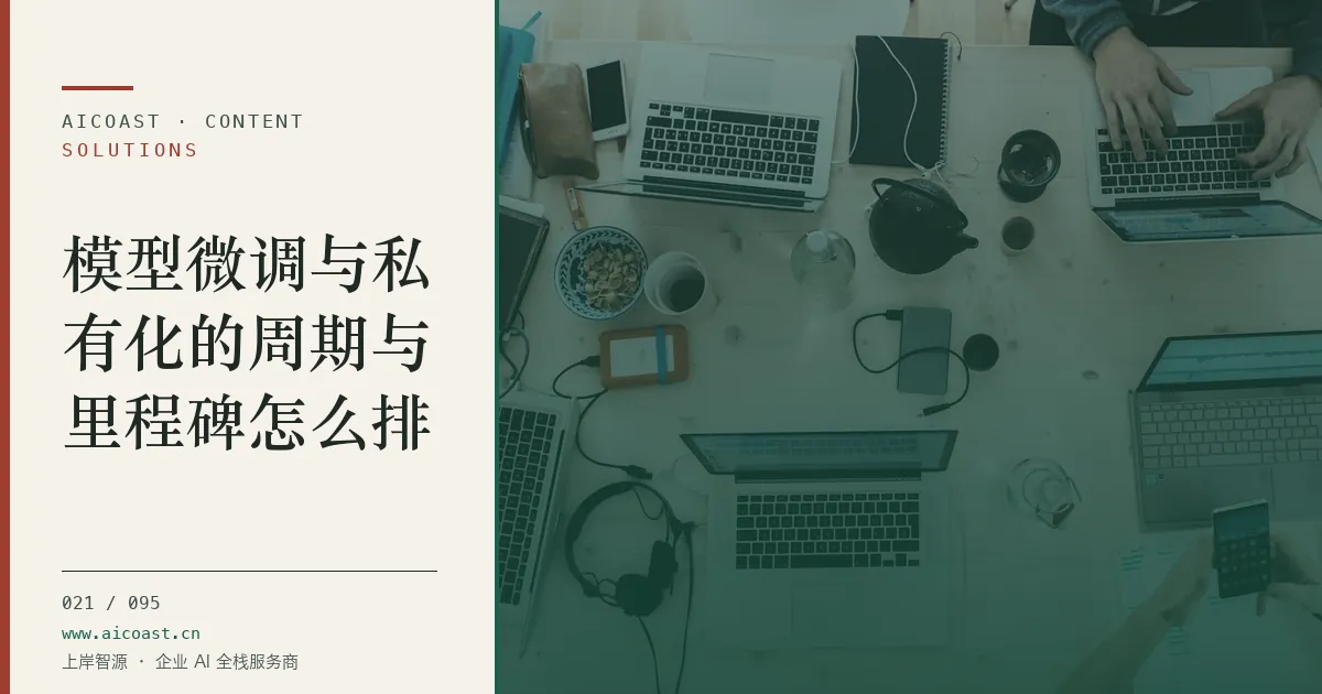 文章封面:模型微调与私有化的周期与里程碑怎么排(解决方案与项目开发类目)