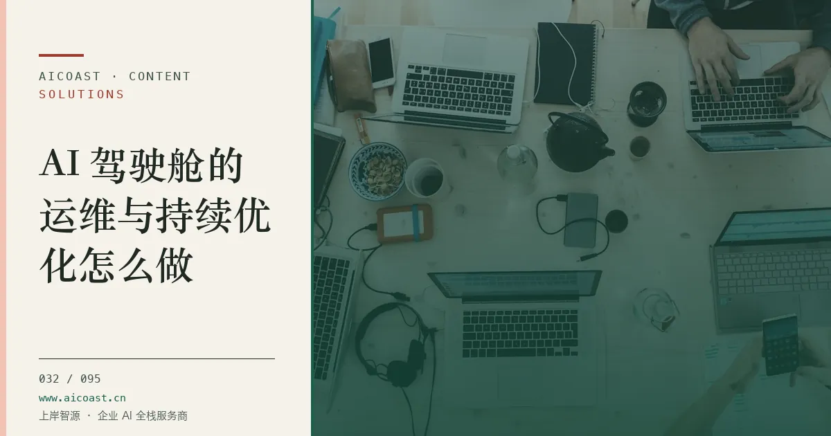 文章封面:AI 驾驶舱的运维与持续优化怎么做(解决方案与项目开发类目)