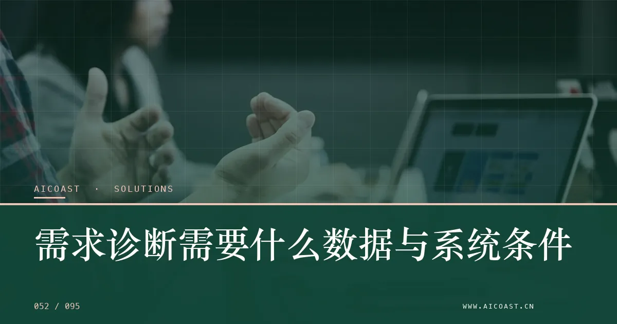 文章封面：需求诊断需要什么数据与系统条件（解决方案与项目开发类目）
